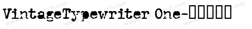 VintageTypewriter One字体转换